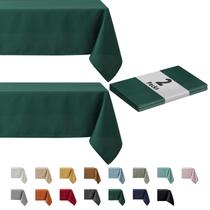 Toalha de mesa maxmill, pacote com 2, retangular, 132x178 cm, verde Hunter