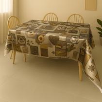 Toalha De Mesa Metalizada Coffee Love Rolo 1,37x20m Vinil PVC Toalha De Mesa Metalizada Coffee Love Rolo 1,37x20m Vinil PVC