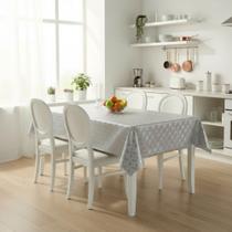 Toalha De Mesa Metalizada Prata Mod7196c Rolo 1,37x20m Vinil OPP