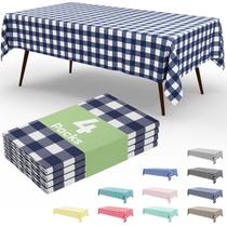 Toalha de Mesa Misaya 4 Unidades 137x274 cm Impermeável Azul Marinho Toalha de Mesa Misaya 4 Unidades 137x274 cm Impermeável Azul Marinho