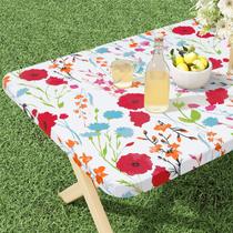 Toalha de Mesa Misaya 76x183 cm Impermeável Floral com Elástico Toalha de Mesa Misaya 76x183 cm Impermeável Floral com Elástico