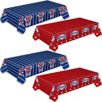 Toalha de mesa Mixweer Baseball Party 137 x 274 cm Plástico x4 Toalha de mesa Mixweer Baseball Party 137 x 274 cm Plástico x4