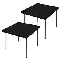 Toalha de mesa Moosfor Spandex, pacote com 2 para mesas quadradas 34x34cm