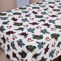 Toalha De Mesa Natal 08 Cadeiras Tecido Oxford - Clássica - Padrao