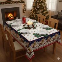 Toalha De Mesa Natal 10 Lugares Retangular Posta