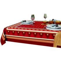 Toalha de Mesa Natal 6 Lugares Celebração Papai Noel Lepper