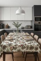 Toalha De Mesa Natal 6 Lugares Pvc Impermeável 2,00 X 1,40 Toalha De Mesa Natal 6 Lugares Pvc Impermeável 2,00 X 1,40