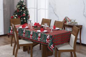 Toalha de mesa natal 8 lugares 1,4m x 2,8m Retangular Oxford