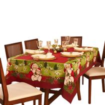 Toalha de Mesa Natal 8 Lugares Encanto Papai Noel Lepper Toalha de Mesa Natal 8 Lugares Encanto Papai Noel Lepper
