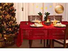 Toalha De Mesa Natal De Renda 8 Lugares 2,50x1,55m- Lepper
