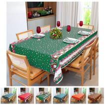 Toalha de Mesa Natal Estampada Retangular 6 Cadeiras