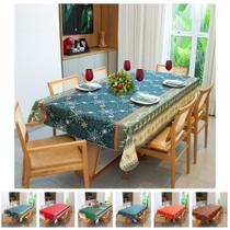 Toalha de Mesa Natal Estampada Retangular 6 Cadeiras