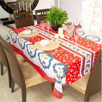 Toalha de Mesa Natal Estampada Retangular 6 Cadeiras