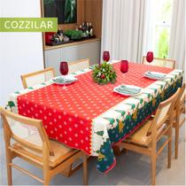 Toalha de Mesa Natal Estampada Retangular 6 Cadeiras - Cozzilar