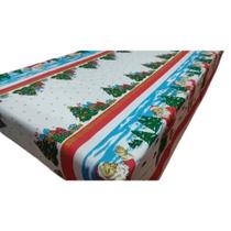 Toalha De Mesa Natal Quadrada 4 Lugares 145x145cm Poliéster