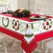 Toalha de Mesa Natal Quadrada Estampa Athenas 4 lugares - Dohler - Döhler Toalha de Mesa Natal Quadrada Estampa Athenas 4 lugares - Dohler - Döhler