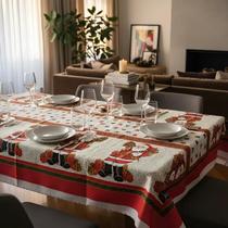 Toalha de Mesa Natal Quadrada Para 4 Cadeiras Toalha de Mesa Natal Quadrada Para 4 Cadeiras