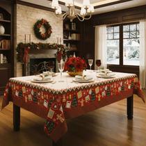 Toalha de Mesa Natal Retangular 6 Lugares 140x210cm Momentos Algodão Lepper Toalha de Mesa Natal Retangular 6 Lugares 140x210cm Momentos Algodão Lepper