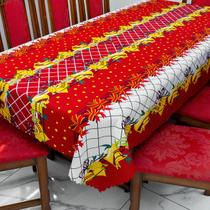 Toalha de Mesa Natalina 12 Lugares 3,50m x 1,40m Oxford Estampado Toalha de Mesa Natalina 12 Lugares 3,50m x 1,40m Oxford Estampado