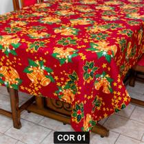 Toalha de Mesa Natalina 14 Lugares 4,00m x 1,40m Oxford Estampado