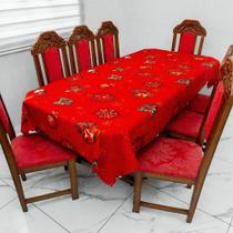 Toalha de Mesa Natalina 6 Lugares 2,00m x 1,40m Oxford