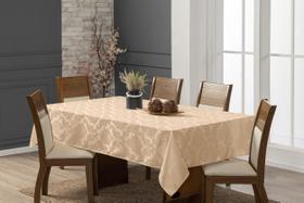 Toalha De Mesa Natalina 6 Lugares Em Jacquard 1,30 X 2,20