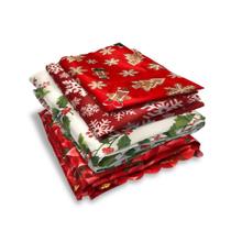 Toalha de Mesa Natalina Retangular 1,40cm x 2,10cm Estampas Sortidas de Natal Qualidade Oxford Decoração Fe