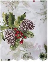 Toalha De Mesa Natalina Retangular Poliéster Acetinada 1,50x2,50m.