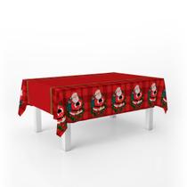 Toalha De Mesa Natalina Xadrez Noel 250x146cm 8 Lugares