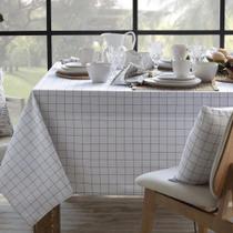 Toalha de Mesa Naturalle Limpeza Prática 1,60x2,40m Grid Bege