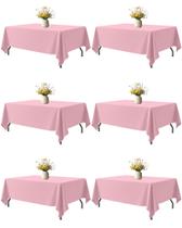 Toalha de mesa Niuara em tecido rosa retangular 60x102cm, pacote com 6 Toalha de mesa Niuara em tecido rosa retangular 60x102cm, pacote com 6