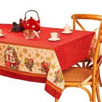 Toalha De Mesa Noite Feliz Natal Papai Noel Algodão Quadrada 4 Lugares Lepper Toalha De Mesa Noite Feliz Natal Papai Noel Algodão Quadrada 4 Lugares Lepper