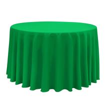 Toalha de mesa Obstal 210 GSM redonda verde impermeável 305 cm Toalha de mesa Obstal 210 GSM redonda verde impermeável 305 cm