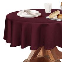 Toalha de mesa Obstal 60" redonda bordô impermeável Toalha de mesa Obstal 60" redonda bordô impermeável