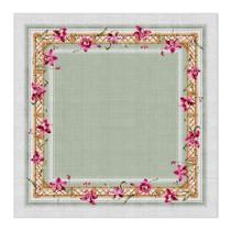 Toalha De Mesa Orquídeas 4 lugares 140x140cm 199002 Belchior