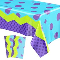 Toalha de mesa Oudain Monster Birthday Party 137x274cm de plástico