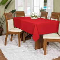 Toalha De Mesa Oxford Decoração Noite De Natal ou Dia a Dia 8 Lugares Secagem Rápida