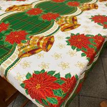 Toalha de Mesa Oxford Festiva Natalina Natal Papai Noel para 4 e 6 Lugares Toalha de Mesa Oxford Festiva Natalina Natal Papai Noel para 4 e 6 Lugares