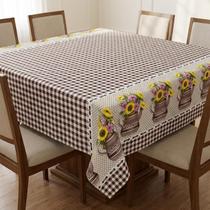 Toalha de Mesa Oxford Premium Estampada 4, 6 e 8 Lugares Fácil de Lavar Girassol Toalha de Mesa Oxford Premium Estampada 4, 6 e 8 Lugares Fácil de Lavar Girassol