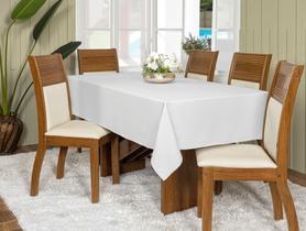 Toalha De Mesa Oxford Retangular 2,00x1,45m 6 Lugares