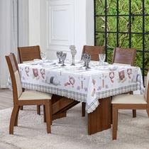 Toalha de Mesa p/ 6 Cadeiras Retangular 2,20 X 1,50 Páscoa e Encantos Decoração, Cozinha, Sala