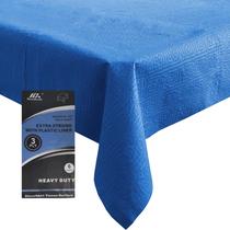 Toalha de mesa Papel azul Dozobeede descartável 54x54cm, pacote com 6