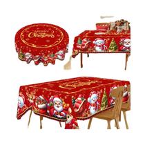 Toalha De Mesa Para Festa De Natal 2026, Capa Decorativa De Mesa Do Papai Noel, Presente De Natal E