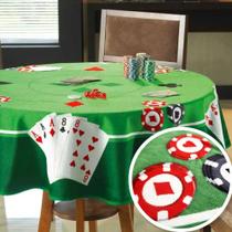 Toalha de Mesa para jogo Aveludada Redonda 1,60 centímetros Poker Truco Cartas Baralho dominó Dohler