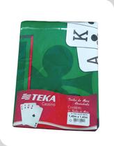 Toalha de Mesa para Jogos Quadrada 140x140 cm Teka Verde Toalha de Mesa para Jogos Quadrada 140x140 cm Teka Verde