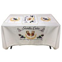 Toalha de Mesa para Santa Ceia - 2,0m - Estampada (4 Peças)