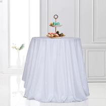 Toalha de mesa PartyDelight Sequin branca retangular 122x183cm