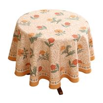 Toalha de mesa patdrea Designer French Linen para mesa redonda
