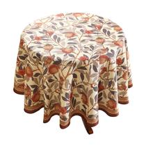 Toalha de mesa patdrea Designer Linen pequena redonda de 140 cm de diâmetro Toalha de mesa patdrea Designer Linen pequena redonda de 140 cm de diâmetro