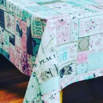 toalha de mesa plástica de 06 cadeiras